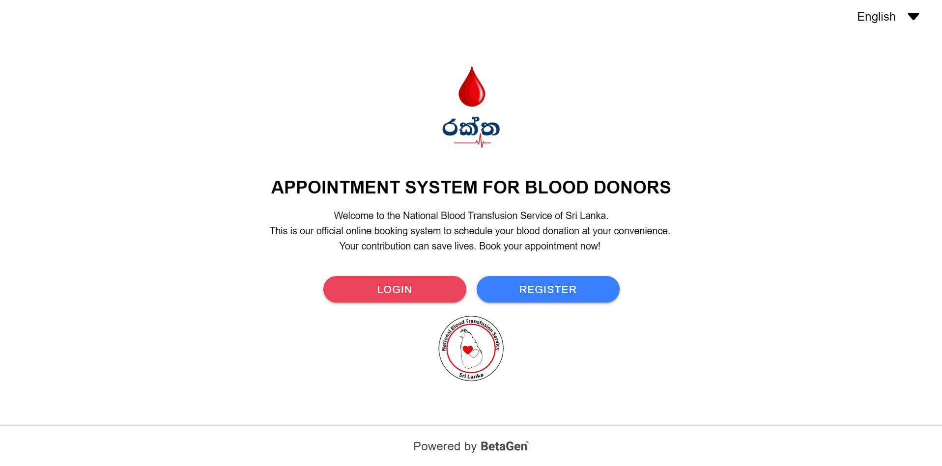 Raktha: Blood Donor Appointment System